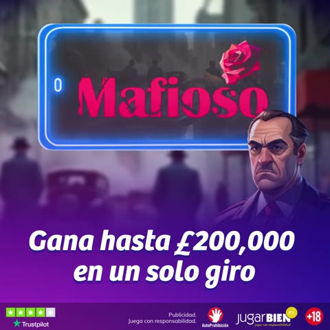 PlayUZU Mafioso neon game promotion