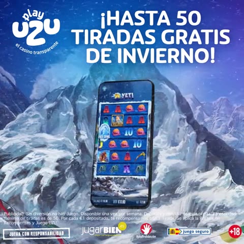 PlayUZU winter free spins promotion, Spanish market