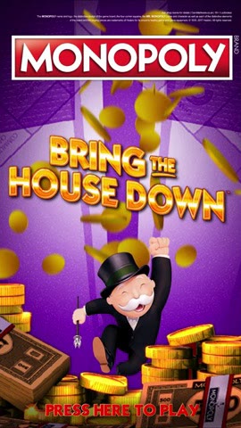 Monopoly Bring the House Down machine animation